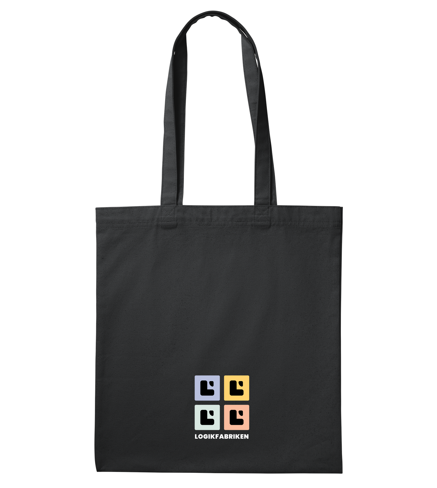 AllSquare Tote Bag - Small (Black/Beige)